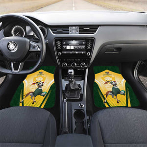 South Africa Rugby Car Mats Cute Springboks Mascot