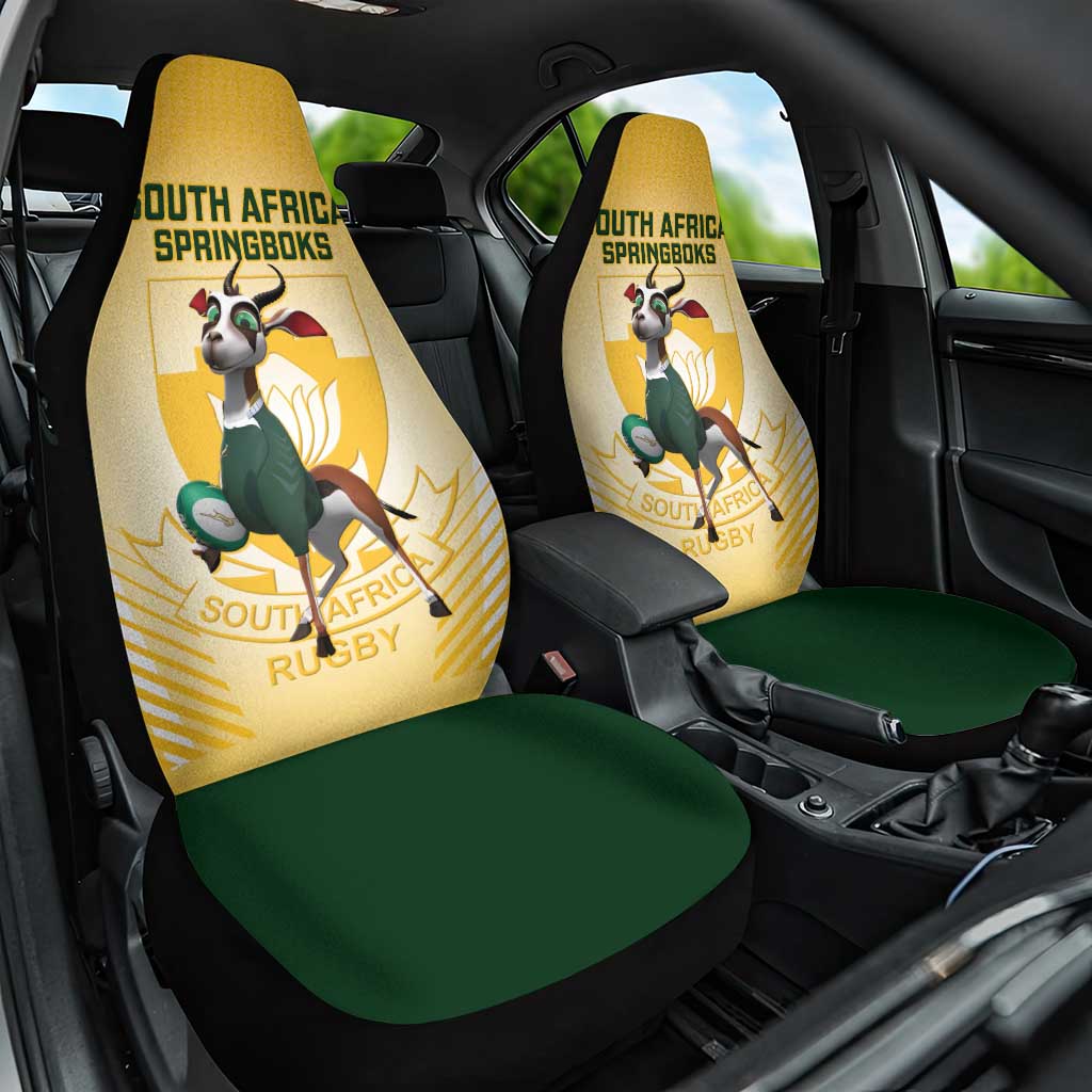 South Africa Rugby Car Seat Cover Cute Springboks Mascot