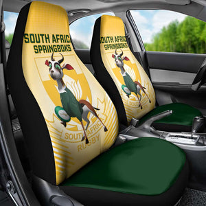 South Africa Rugby Car Seat Cover Cute Springboks Mascot