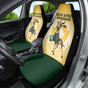 South Africa Rugby Car Seat Cover Cute Springboks Mascot