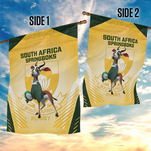 South Africa Rugby Garden Flag Cute Springboks Mascot