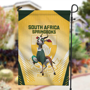 South Africa Rugby Garden Flag Cute Springboks Mascot