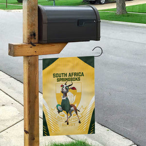 South Africa Rugby Garden Flag Cute Springboks Mascot