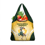South Africa Rugby Grocery Bag Cute Springboks Mascot