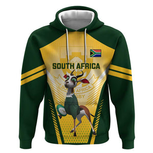 South Africa Rugby Hoodie Cute Springboks Mascot