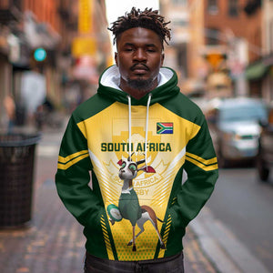 South Africa Rugby Hoodie Cute Springboks Mascot