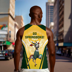 South Africa Rugby Men Tank Top Cute Springboks Mascot