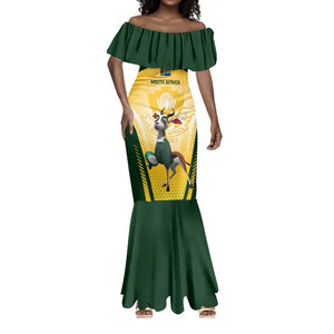 South Africa Rugby Mermaid Dress Cute Springboks Mascot