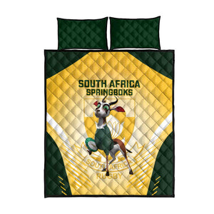 South Africa Rugby Quilt Bed Set Cute Springboks Mascot