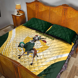 South Africa Rugby Quilt Bed Set Cute Springboks Mascot