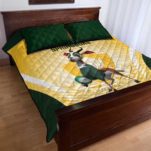 South Africa Rugby Quilt Bed Set Cute Springboks Mascot