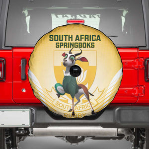 South Africa Rugby Spare Tire Cover Cute Springboks Mascot