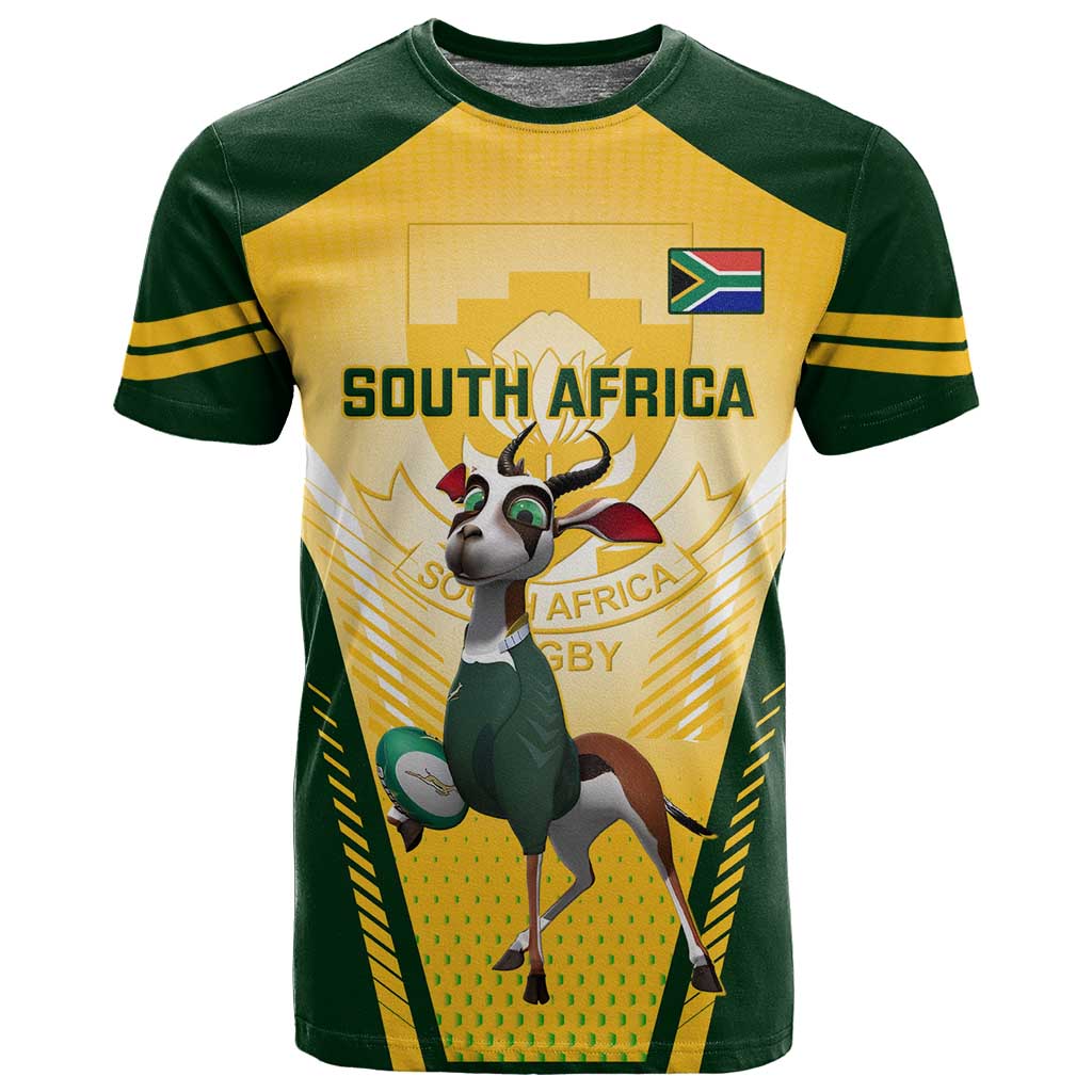 South Africa Rugby T shirt Cute Springboks Mascot