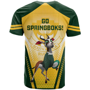 South Africa Rugby T shirt Cute Springboks Mascot