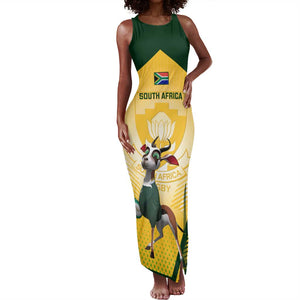 South Africa Rugby Tank Maxi Dress Cute Springboks Mascot