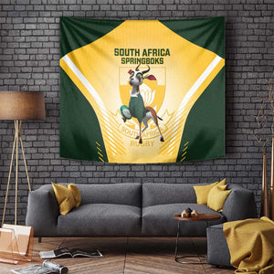 South Africa Rugby Tapestry Cute Springboks Mascot