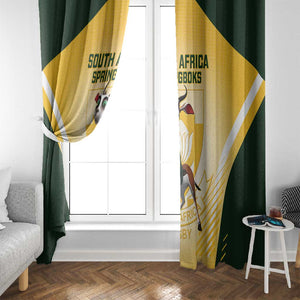 South Africa Rugby Window Curtain Cute Springboks Mascot