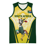 Custom South Africa Rugby Basketball Jersey Cute Springboks Mascot LT14
