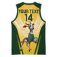 Custom South Africa Rugby Basketball Jersey Cute Springboks Mascot LT14