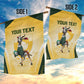 Custom South Africa Rugby Garden Flag Cute Springboks Mascot