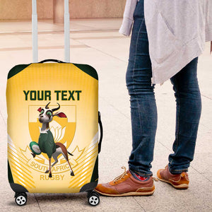 Custom South Africa Rugby Luggage Cover Cute Springboks Mascot