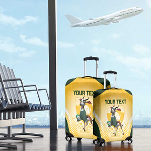 Custom South Africa Rugby Luggage Cover Cute Springboks Mascot