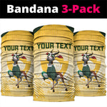 Custom South Africa Rugby Neck Gaiter Cute Springboks Mascot LT14
