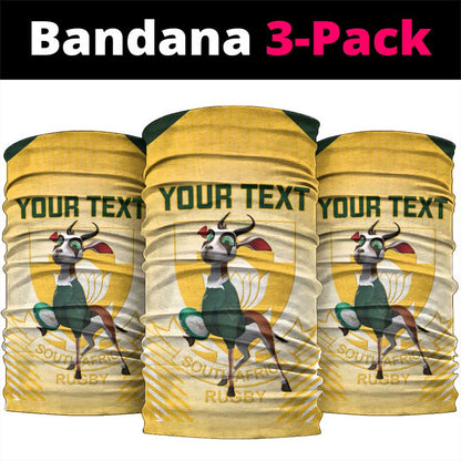 Custom South Africa Rugby Neck Gaiter Cute Springboks Mascot LT14