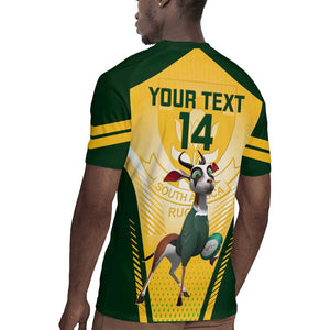 Custom South Africa Rugby Rugby Jersey Cute Springboks Mascot