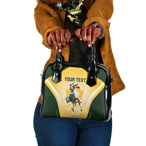 Custom South Africa Rugby Shoulder Handbag Cute Springboks Mascot