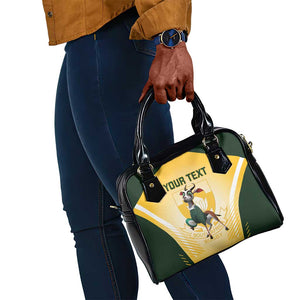 Custom South Africa Rugby Shoulder Handbag Cute Springboks Mascot