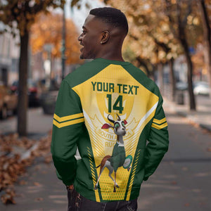 Custom South Africa Rugby Sweatshirt Cute Springboks Mascot