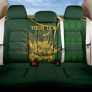 Custom South Africa Rugby Back Car Seat Cover Go Champions Springboks Flower