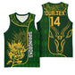 Custom South Africa Rugby Basketball Jersey Go Champions Springboks Flower LT14