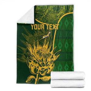 Custom South Africa Rugby Blanket Go Champions Springboks Flower