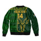 Custom South Africa Rugby Bomber Jacket Go Champions Springboks Flower