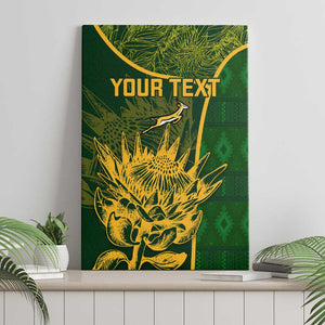 Custom South Africa Rugby Canvas Wall Art Go Champions Springboks Flower