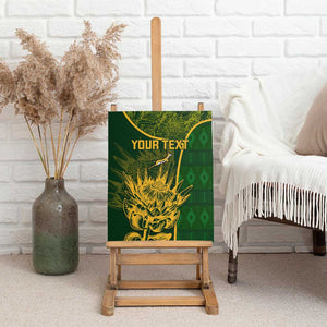 Custom South Africa Rugby Canvas Wall Art Go Champions Springboks Flower