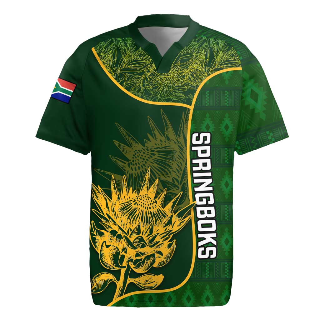 Custom South Africa Rugby Rugby Jersey Go Champions Springboks Flower