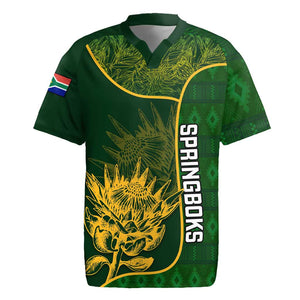 Custom South Africa Rugby Rugby Jersey Go Champions Springboks Flower