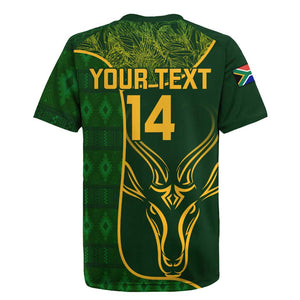 Custom South Africa Rugby Rugby Jersey Go Champions Springboks Flower