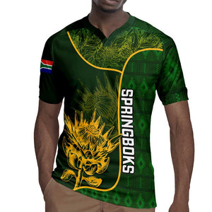 Custom South Africa Rugby Rugby Jersey Go Champions Springboks Flower