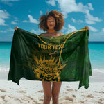 Custom South Africa Rugby Sarong Go Champions Springboks Flower