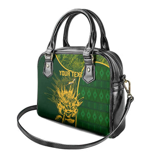 Custom South Africa Rugby Shoulder Handbag Go Champions Springboks Flower