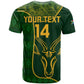 Custom South Africa Rugby T shirt Go Champions Springboks Flower
