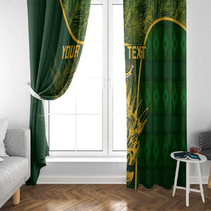 Custom South Africa Rugby Window Curtain Go Champions Springboks Flower