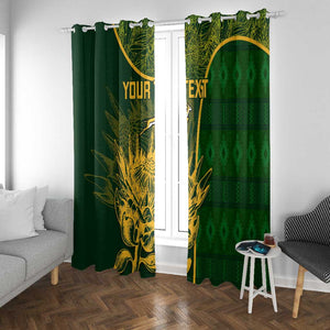 Custom South Africa Rugby Window Curtain Go Champions Springboks Flower