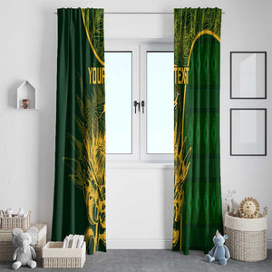 Custom South Africa Rugby Window Curtain Go Champions Springboks Flower