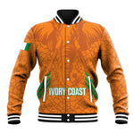 Ivory Coast Football Custom Baseball Jacket Les Elephants Dames Skin Style