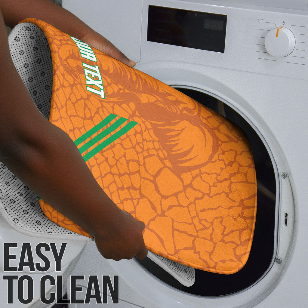 Ivory Coast Football Custom Bathroom Set Les Elephants Dames Skin Style